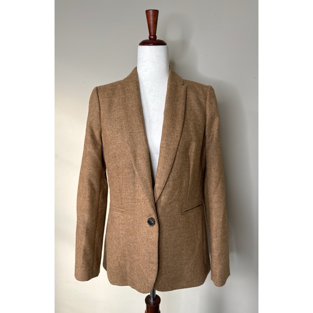 J. Crew Parke Blazer Jacket in English Shetland Wool Size 6